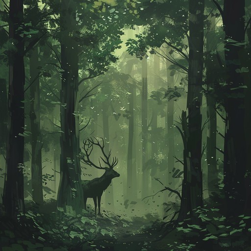 This composition captures the essence of an ancient, mystical woodland with melodic themes that echo the rustling leaves and secretive wildlife. Gentle flourishes of acoustic instruments create an atmosphere of wonder.