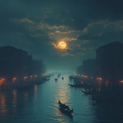 The alternative version dives deeper into the serenity and historical richness of venice at night, using a blend of ambient sounds and the mandolin to enrich the listener's audio experience, enhancing the sense of being silently rowed through the age old canals.