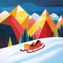 thrilling sleigh ride through snow capped mountains adventure holiday spirit