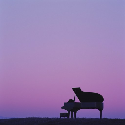 Nostalgic piano notes paint a bittersweet tale of love forgotten, heartache felt, and a glimmer of hope as the sun sets behind rolling hills. The melody sways gently, pulling at heartstrings with dramatic crescendos and soft decays, echoing memories in twilight. The culmination is both powerful and serene, embodying the full spectrum of emotion.