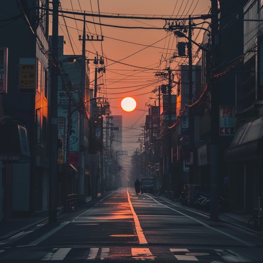 This instrumental track embodies the energetic and colorful life of tokyo at dawn, blending traditional japanese instruments with modern jpop sounds to create a vibrant, upbeat atmosphere. The music progresses like a morning, starting gently and gradually brightening into a bustling crescendo.