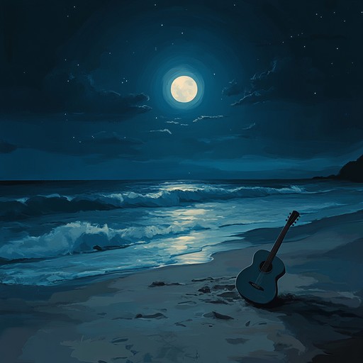 A captivating instrumental blending gentle guitar and soothing rhythms to evoke the sensual ambiance of a moonlit beach night, filled with the soft sounds of the ocean and the warmth of a tropical breeze.