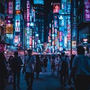 vibrant shibuya infused modern j pop instrumental with pulsating synthesis