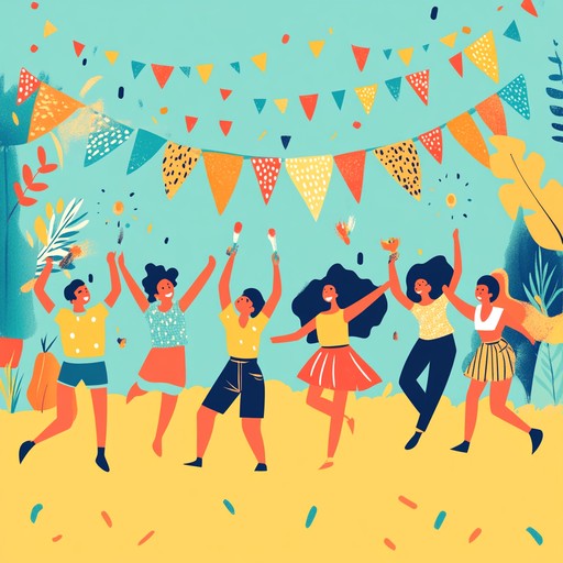 A bright and energetic stomping rhythm paired with playful melodies and uplifting vibes makes this an ideal summer festival tune. Handclaps, bright beats, and cheerful tones bring out a carefree and joyful atmosphere that gets everyone on their feet.