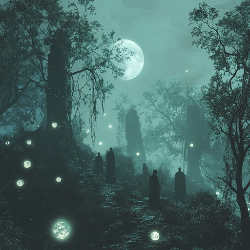 A melodic journey through ethereal landscapes and mystical gatherings, featuring medieval instruments with ambient soundscapes that create an enchanting and eerie atmosphere.