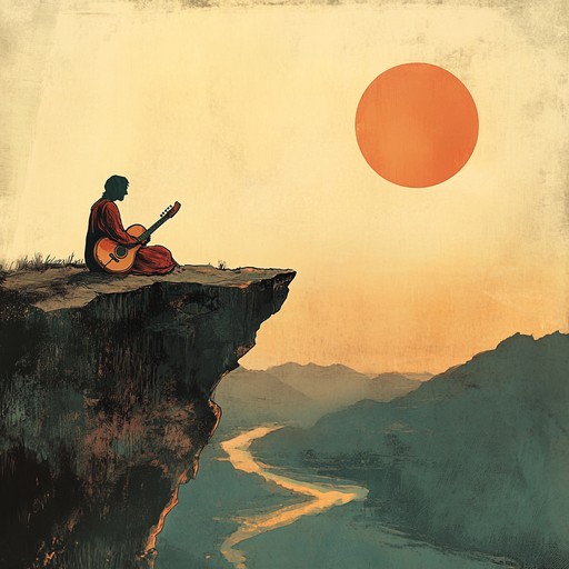 A captivating instrumental piece blending traditional indian raga melodies with rock rhythms, evoking profound longing and exploration. The track weaves sitar and electric guitar harmonies, building to an emotional climax that transports listeners on an introspective journey. Rich textures and dynamic shifts reflect the inner desire to journey beyond familiar horizons.