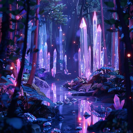 An intricately designed instrumental that marries deep, haunting synths with the vibrant energy of future bass, creating an enigmatic and engaging experience. The composition weaves through phases of lush ambiance and powerful drops, reflecting the haunting beauty of a mystical crystal grove.