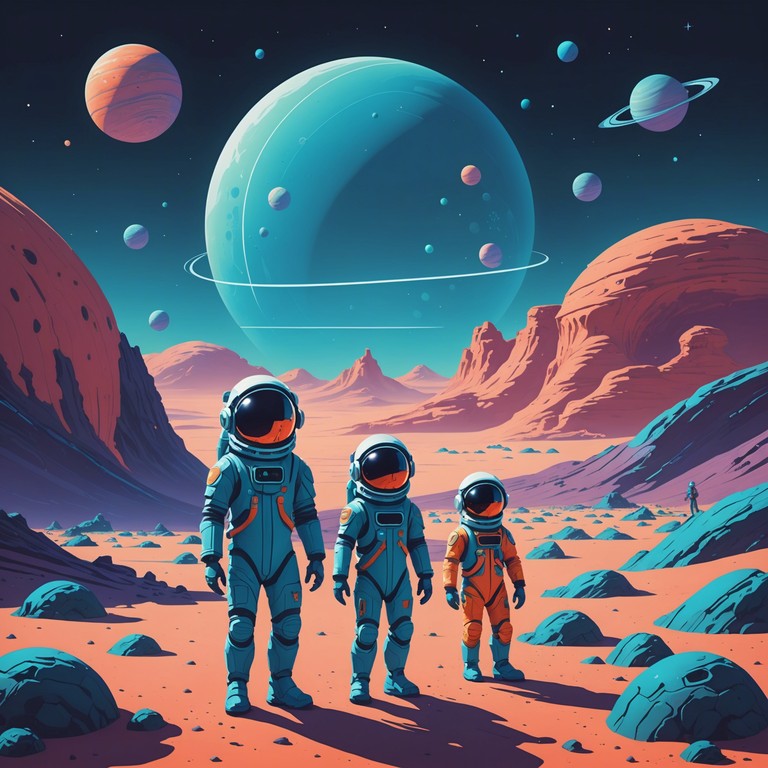 An engaging and up tempo track ideal for children, taking them on a musical expedition across the universe, filled with twinkling melodies and upbeat rhythms that ignite the young imagination. The synthesizer creates a sound that captures the vastness and mystery of space, while maintaining a delightful and child friendly tone.