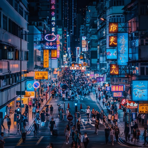An edgy, vibrant track capturing the dynamic clash of nighttime cityscapes with pulsating rhythms. This new jack swing song combines modern sophistication with nostalgic undertones, reflecting the upbeat yet introspective moods of city dwellers navigating the complexities of urban life. Focused primarily on intricate drum patterns and lush keyboard harmonies, the track offers a rhythmic journey through the city’s pulsing heart, inviting listeners to feel the ambiance of urban life under the neon lights.