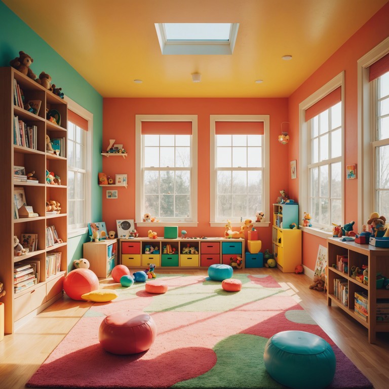 This track combines whimsical toy sounds with a sprightly electronic beat, mimicking a joyful day spent playing with childhood toys in a sunny room. Melodies are crafted using a music box to evoke a feeling of nostalgia mixed with modern toytronica vibes.
