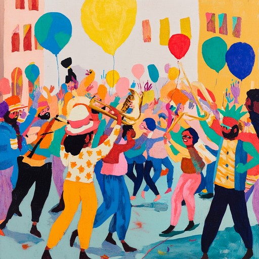 A cheerful and spirited instrumental tune inspired by the infectious energy of carnival street parades. It features dynamic percussion, vibrant trumpet lines, and infectious rhythms that bring the celebration to life.