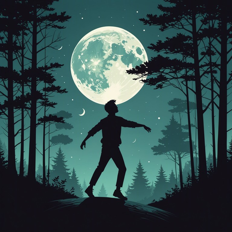 In this instrumental track, the deep, plucking sounds of a banjo intertwine with thematic elements of joy and darkness. The composition evokes the feeling of dancing shadows under a full moon, where folk melodies meet a slightly eerie atmosphere, making for a unique listening experience that touches on both the cheerful and the somber aspects of night.