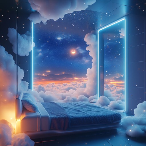 Close your eyes, and enter a starlit nocturnal serenity. Soft, gentle synths light up the dreamy nightscape, crafting an intimate, alien environment. Here, every melody feels like a soft caress, an ethereal whisper from another realm, inviting you to explore and lose yourself in its peaceful embrace.