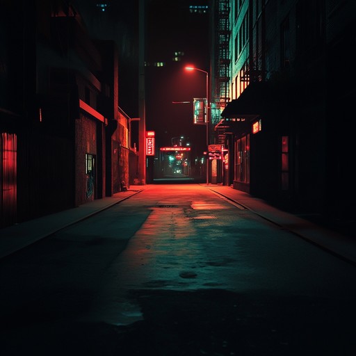 A haunting instrumental track that weaves throbbing synthesizers with atmospheric drones, capturing the unsettling aura of a deserted neon lit metropolis at midnight.