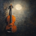 haunting violin in moonlight shadows