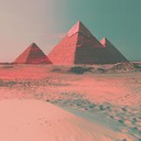 an eerie fusion of ancient egyptian chants and glitchy beats