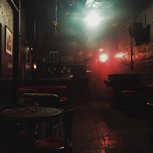 Dive deep into the shadowy realms of a forgotten jazz lounge, where every note reverberates with the ghostly remnants of past conversations. This track intertwines swinging rhythms with a sinister chill, enveloping the listener in an atmosphere of suspenseful elegance.