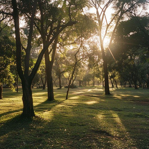 Feel the warmth of a sunny summer morning while strolling through a beautiful park. This instrumental piece features a gentle acoustic guitar melody, accompanied by soothing background pads, creating a peaceful and motivating atmosphere. Perfect for starting your day with optimism and calmness.