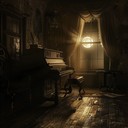 melodic piano creates soothing and somber nighttime reflections