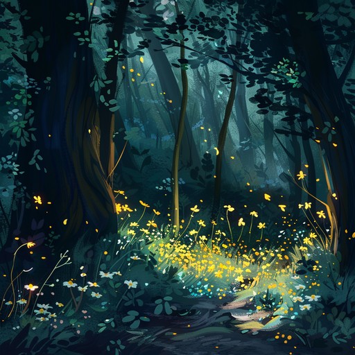 Dive into an exuberant musical experience with mystical woodland explorations. This tune features the enchanting melodies of the flute, lively rhythms from percussion, and an atmosphere that conveys a magical, adventurous spirit perfect for a storybook setting.