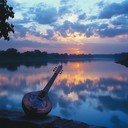 a soulful sitar piece evoking memories under twilight hues.