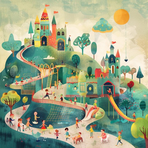 This instrumental piece transports listeners to an enchanted playground where children embark on mystical adventures. The gentle sound of a music box interwoven with orchestral swells creates a rich tapestry of whimsy and drama, evoking images of fantastical play and childlike wonder.