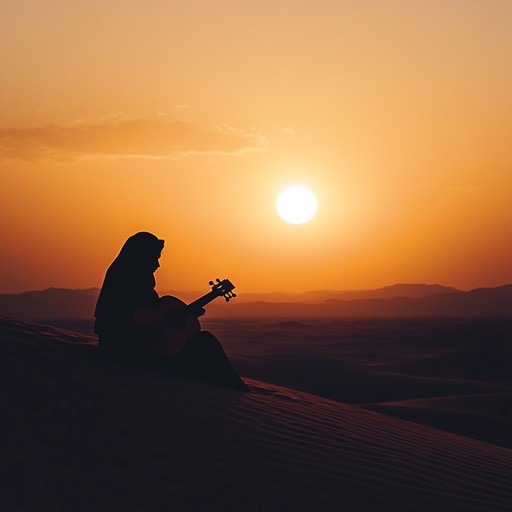 A powerful instrumental piece blending traditional middle eastern melodies with modern orchestration, capturing the spirit of freedom and hope sweeping through the desert sands and bustling cities.