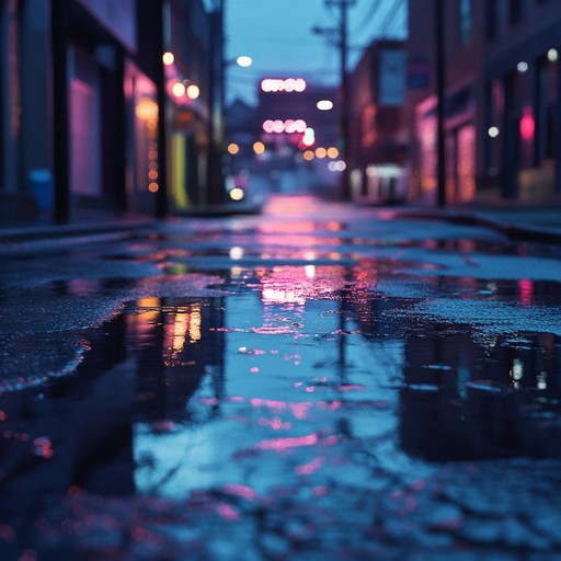 A melancholic tribute to rainy nights in the city featuring soft piano harmonies.