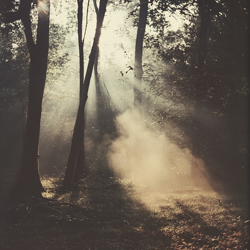 An acoustic driven composition conjuring images of a mystical forest, blending melancholic and reflective folk influences with ambient textures. Envision a sonic exploration that captures the tranquility and mystery of nature.