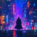 a high octane ride through neon lit cyberpunk landscapes