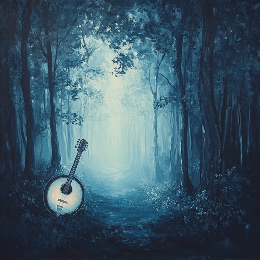 A banjo and fiddle led instrumental that fuses traditional appalachian bluegrass with a touch of mysticism, creating soundscapes that evoke foggy mountain trails and ancient forests. The melodies weave through the mist, captivating and haunting in their beauty, making it perfect for serene and mysterious storytelling.