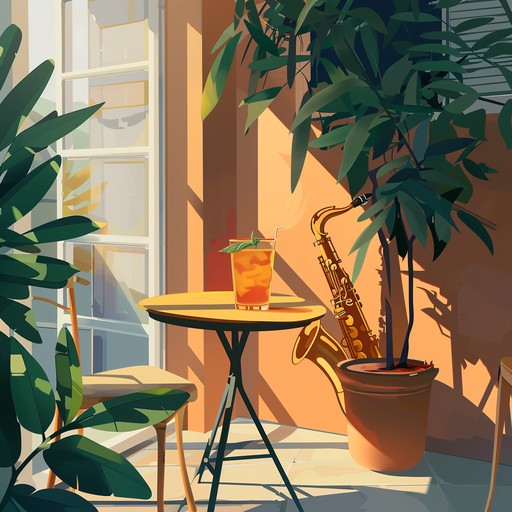 A tranquil mix of mellow jazz chords and subtle house rhythms, perfect for relaxing summer afternoons. The serene soundscape combines smooth saxophones with gentle piano harmonies, blending effortlessly into an ambient flow that eases the mind and spirit.