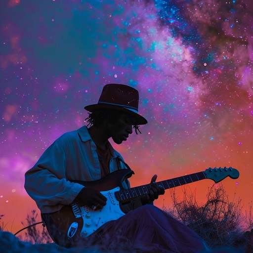 Experience a vast astral journey as soothing guitar riffs and flowing synthesizers meld into a spacey soundscape. The smooth instrumentation, filled with reverb drenched textures and tranquil melodies, will transport you to an otherworldly, serene plane.