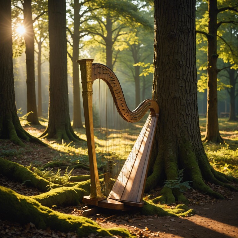 Imagine wandering through an enchanted forest where each step brings a new, soothing sound, crafted to calm and captivate. The light breeze carries mysterious whispers that combine magically with soft, ambient music.