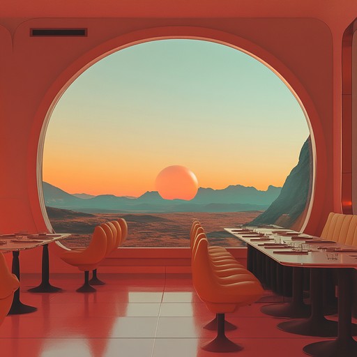 Blending contemporary electro pop beats with futuristic and slightly alien aesthetics, this track imagines a breezy evening on a terraformed mars, viewed from a stylish martian cafe. Using electronic soundscapes that evoke a sense of both nostalgia and forward thinking optimism, the piece bridges the gap between the familiar and the unknown.