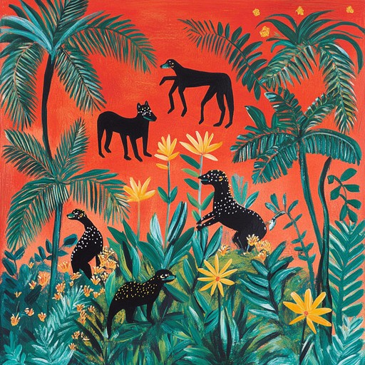 An energetic instrumental track that uses traditional malagasy instruments to create a danceable rhythm that emulates the playful antics of jungle animals. The song blends folk melodies with lively percussion to inspire movement and happiness in listeners.