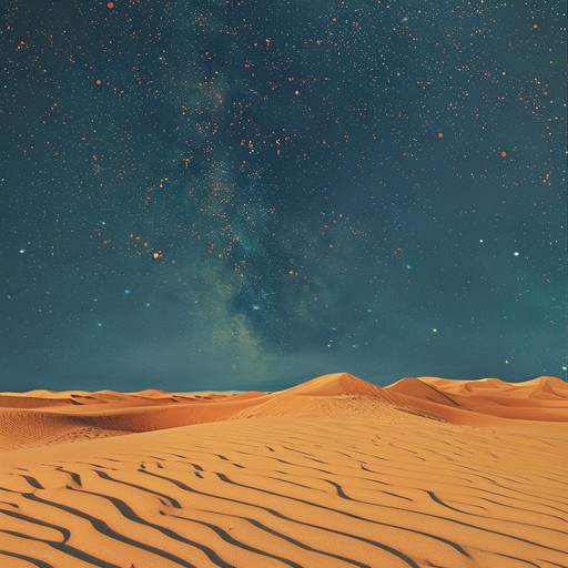 An instrumental piece that gently guides listeners through the mystical sands of an endless desert. The soundscape features soothing, plucked strings and soft percussions, creating a serene atmosphere that feels both ancient and otherworldly. The music is designed to evoke the feeling of drifting through a dream, where time stands still, and the warmth of the sun mingles with the cool desert night.