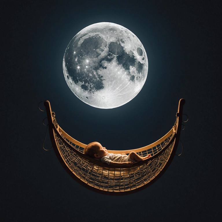 This track combines a gentle lullaby with soothing harmonies designed to replicate the calm and comforting atmosphere of a moonlit night. The soft, rhythmic melody on the harp will gradually ease listeners into relaxation, mimicking the peaceful journey into dreamland.