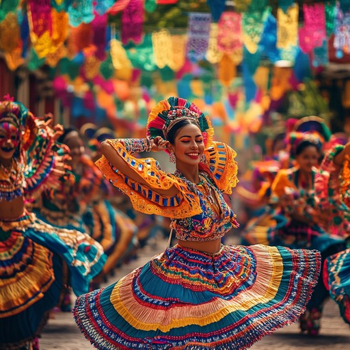 Experience the infectious energy of a carnival parade with upbeat samba rhythms and dynamic percussion sections designed to get everyone moving. This vibrant composition encapsulates the joy, color, and excitement of a euphoric carnival festivity.