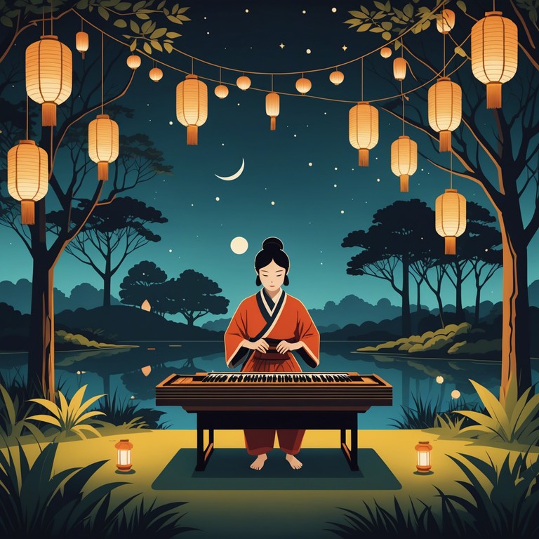 Imagine sitting in a tranquil japanese garden, as the cool night air carries the delicate melody of a koto, delivering a soulful performance that evokes a deep sense of peace.