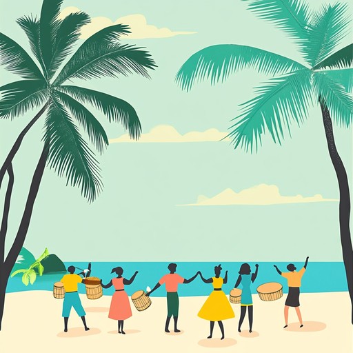 An instrumental calypso piece that captures the lively spirit of a tropical island, featuring upbeat rhythms, cheerful melodies, and the vibrant sounds of steel drums, inspiring listeners to dance under swaying palm trees.