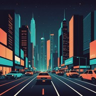 dynamic urban soundtrack with eclectic beats.