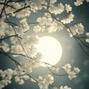 ethereal sounds under moonlit sakura trees