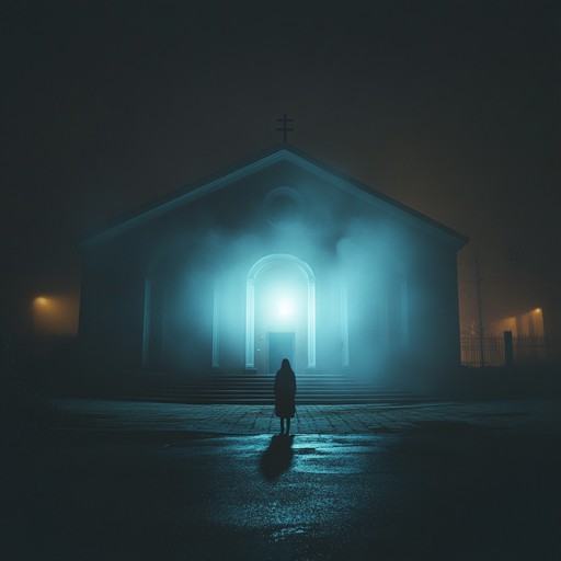 In this evocative composition, the essence of a haunted, mysterious atmosphere is captured through minimalistic yet haunting melodies. The eerie silence between notes heightens the uncanny aura, as if the music is emanating from another realm barely touching our own. This piece uses sparse, abrupt musical phrases to evoke feelings of being watched by an unseen presence.