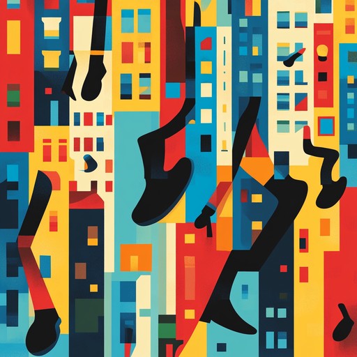 An upbeat instrumental featuring stomping sounds and playful percussive rhythms inspired by urban street performances, creating an energetic and fun atmosphere