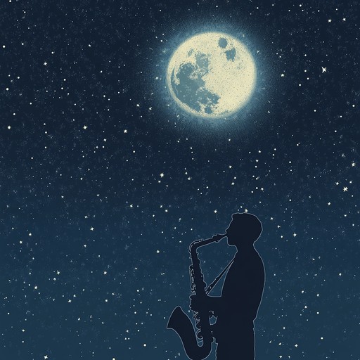 Step into a celestial dream with a captivating, soothing jazz piece. The saxophone leads with gentle yet alluring melodies that swirl like constellations in the night sky, drawing listeners into a tranquil yet emotionally charged experience. This piece embodies the calming and mysterious nature of a starlit night, offering a transcendent auditory escape.