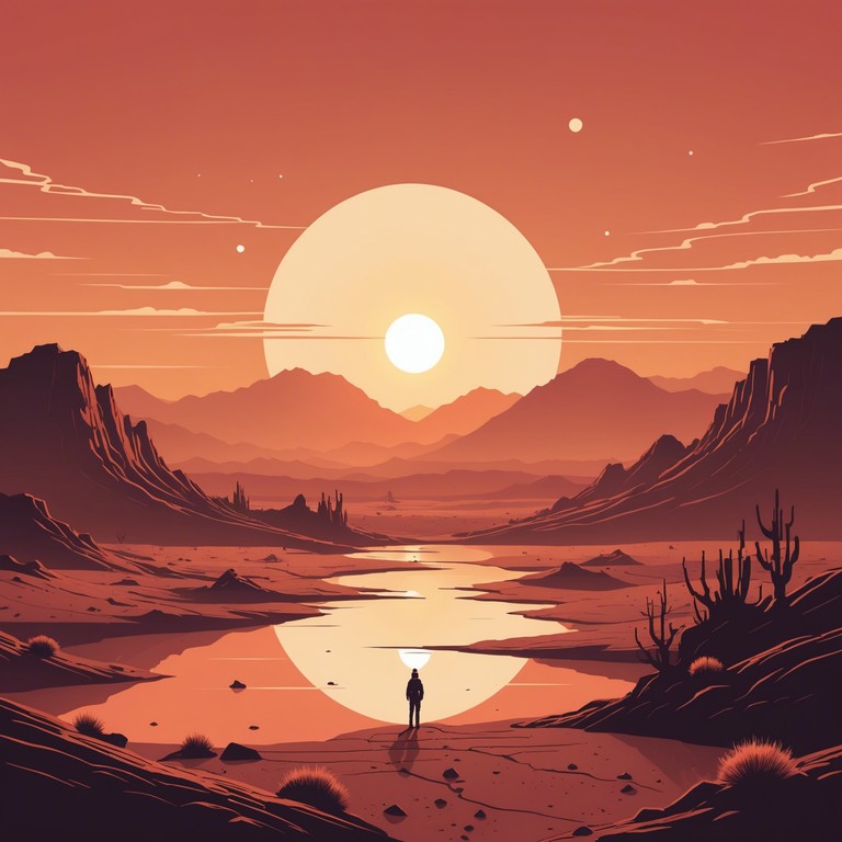 Imagine standing on a martian sunrise, feeling a deep spiritual awakening as soulful gospel rhythms meet the vivid, surreal soundscapes of psychedelic music. This track uses a mellotron to create an ethereal layer of sounds that touch the soul, enhancing the deep, heartwarming experience of gospel with the expansive, trippy vibes of psychedelia.