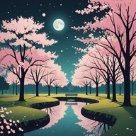 romantic melody under the spring moonlight