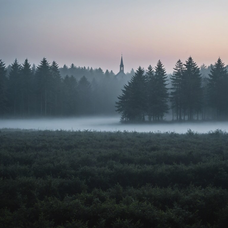 Expanding on the ghoulish theme, this alternative description focuses on the profound isolation and the spine chilling sensation of abandonment amplified by the occasional eerie echo that feels both close and vastly distant. The piece uses the organ's deep and resonant tones to fill the expanse of a seemingly endless cathedral, playing with the listener's perception of space and sound.