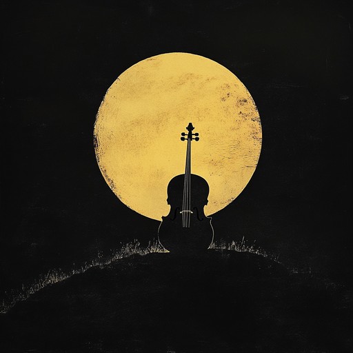 In the quiet of a moonlit night, a solitary instrument plays a slow, sorrowful melody that captures the essence of solitude and introspection. The notes echo like tears shed in silence, filling the air with a poignant sense of melancholy and reflection.